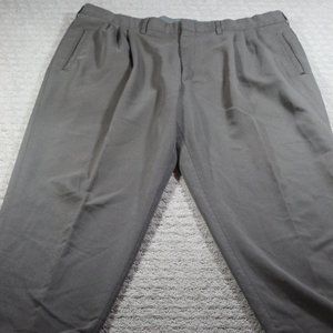 Savane Men's Size 38x27 Deep Dye No Wrinkle Tan Trousers